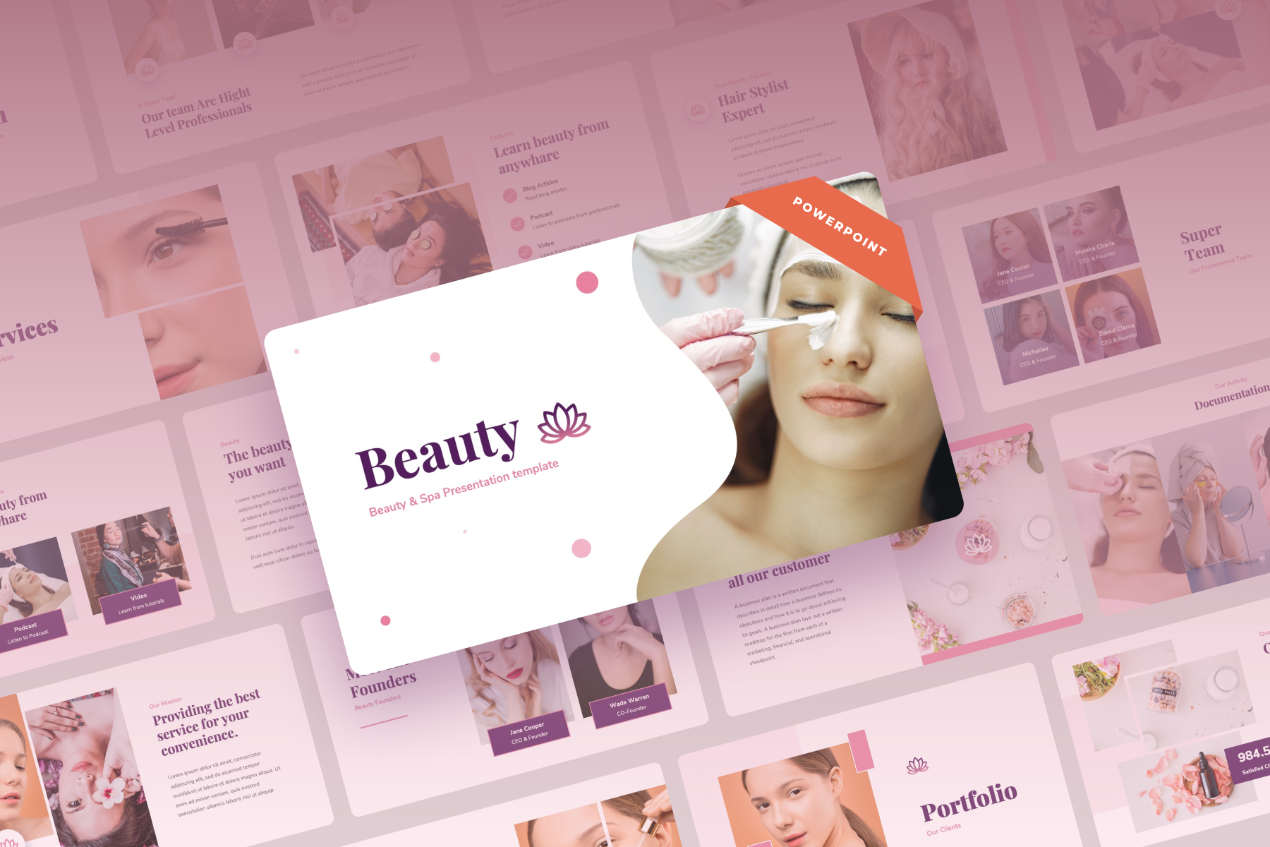 Beauty Beauty And Spa Power Point Presentation Presentation Templates 9829